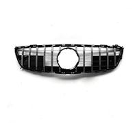 Calandre Course Pour Benz Pour R231 SL Classe SL400 SL500 2013 - 2016 GT Couverture Capot Pare-choc Supérieur Voiture Grille En Maille Grille de Devant(Argent)