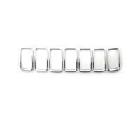 Calandre Couvercle de calandre, inserts de calandre, insert de cadre, anneau de ventilation, sortie pour Jeep pour Grand pour Cherokee 2014-2016 Front Grille(Chrome)