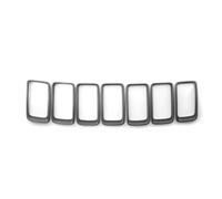 Calandre Couvercle de calandre, inserts de calandre, insert de cadre, anneau de ventilation, sortie pour Jeep pour Grand pour Cherokee 2014-2016 Front Grille(Matte black)