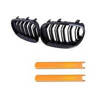 Calandre De Pare-choc Avant De Voiture Bandes De Garniture De Calandre De Course De Rein Pour BMW Pour E60 E61 Série 5 2003 - 2009 Grille de Devant(Orange)
