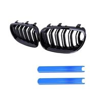 Calandre De Pare-choc Avant De Voiture Bandes De Garniture De Calandre De Course De Rein Pour BMW Pour E60 E61 Série 5 2003 - 2009 Grille de Devant(Bleu)