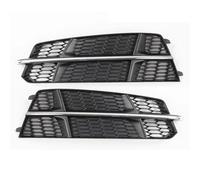 Calandre de Pare-Chocs Avant en nid d'abeille pour Audi A6 C7 S-Line S6 2015-2018, Couvercle de Phare antibrouillard 4G0807681AN 4G0807682AN