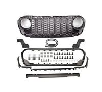 Calandre De Voiture Calandre Pare-choc Avant Pour Jeep Pour Wrangler JL 2018 2019 2020 2021-2024 Style Modifié Masque Filet Radiateur Accessoires Voiture(Without camera)