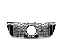 calandre de voiture Grille De Maille De Capot De Pare-chocs Supérieur De Calandre Avant Compatible Avec Benz Classe ML Pour W164 ML320 ML350 ML550 2009 2010 2011 2012(Silver)