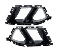 calandre de voiture Pour BMW G80 M3 G82 G83 Et M4 2021-2024 Cache D'aération Latéral De Pare-chocs Avant Antibrouillard Décoratif Prise D'air Inférieure grille exposition(Aspect fibre de carbone)