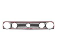 Calandre d'origine noir satiné version 4 phares et 4 barrettes avec liseré rouge pour VW Golf 2 GTI et G60 (08/1987-)