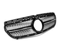 Calandre Double Barre Avant Grille Pare-chocs Avant Pour Mercedes Pour Benz Classe B W246 2015-2019 B180 B200 B250 Mise À Niveau Noir/argent Style GT(Noir)