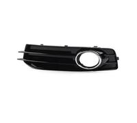 Calandre Double Barre Avant Grille Protection Antibrouillard Avant En Plastique ABS Noir Brillant Avec Anneau Chromé Pour A3 8P (2009, 2010, 2011, 2012)(L)