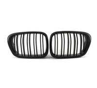 Calandre Double Ligne Noire Brillante Pour Capot Avant Voiture Calandre Course Pour E39 Pour Série 5 525 528 Accessoires 99-03 Avant Grille Phares Antibrouillard(Matte Black)