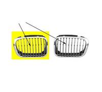 Calandre Droite Avec Cadre Chromé, Noir Pour Bmw Serie 3 E46 Compact