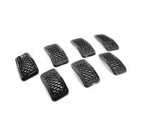 Calandre Grille de pare-choc avant en maille noire brillante/chromée, 7 pièces, pour Jeep pour Cherokee 2019 2020 2021 2022 Front Grille(Noir brillant)