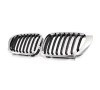 Calandre Grille Double Latte Pour BMW Série 3 E46 2 Portes Pré-lifting 2000-2007 Pour M3 Coupé Cabriolet Calandre À Lamelles Simples En Carbone Chromé