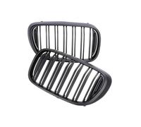 Calandre Grille Double Latte Pour BMW Série 7 G11 G12 2015-2019 Pare-chocs Avant En Fibre De Carbone Facelift Grilles De Radiateur Couverture Noir Brillant