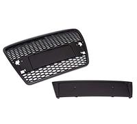 Calandre Grille Nid D'abeille Noir Mat compatible avec A6 S6 C6 4F S-Line 2004-2008