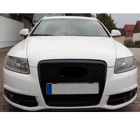 Calandre Grille Noir Brillant Nid Abeille Compatible Avec A6 RS6 C6 09-11