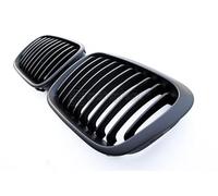Calandre Haricot Grille Noir Mat compatible avec BMW Série 3 E46 Touring Berline Compact