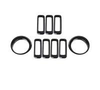 Calandre Haricot Grille Pour Jeep Pour Patriot 2011-2016 Cache Calandre/phare Avant Grille Calandre Avant(Noir)