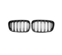 calandre inférieure Pour BMW Série 1 F20 2011 2012 2013 2014 2015 Calandre Avant Racing Avec Double Grille Noire Brillante Kit Carrosserie Adaptable