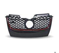 JOM Car Parts Grille de calandre 1K1853653BR VW Golf 5 Look GTI Noir sans sigle liseré rouge