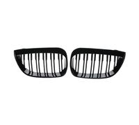 Calandre Paire de calandres de pare-chocs avant et de capot à 2 lignes pour BMW Série 1 E81 E87 pré-lifting 2004-2007 Front Grille
