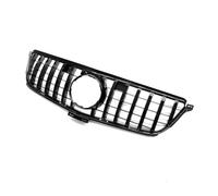 Calandre Pare-choc Avant Pour Benz Pour W166 ML300 ML320 ML350 ML400 ML450 2012 - 2015 GT, Grille De Capot Supérieur Double Barre Grille avant(Black)
