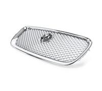 Calandre Pare chocs Avant Grille Course Maille Calandre Supérieure Avant Voiture Pour Jaguar Pour XF Pour XFR 2012 2013 2014 2015(Silver)