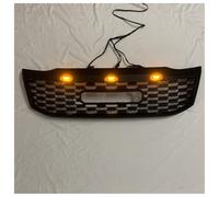 Calandre Pare chocs Avant Grille Radiateur Voiture Grille Course Avant Grilles Pare-chocs Avant En Maille Pour Hilux Pour Vigo 2012 2013 2014(AMBER LED LIGHT)