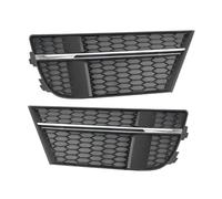 Calandre Pare-chocs Avant Paire De Calandres De Phares Antibrouillard Avant En Nid D'abeille Pour A3 Sport S3 2016 2017 2018 2019 2020(Chrome)