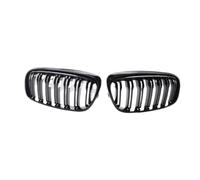 Calandre Phare Antibrouillard Pare-choc Pour BMW Pour Série 2 | Grilles à double ligne Grille course de pare-chocs avant Cache Antibrouillard