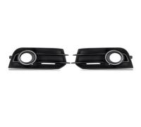 "Calandre - Pour Audi A1 8X 2010-2014 - Accessoires Auto - Cache Grille Phares Brouillard - Avec Baguette Chrome - Gauche et Droite "