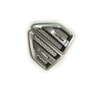 Calandre pour Land pour Rover pour Freelander 2 LR2 06-14 Course Grille Latérale Porte Évent Maille Grille Voiture Côté Garde-Boue Becquet Sortie Évent Calandres(Matte Silver)
