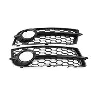 Calandre Radiateur Calandre Avant Voiture Grille De Phare Antibrouillard Noir Brillant Pour Pare-choc Avant 1 Paire Couverture Lumière En Maille Nid D'abeille Pour TT 8J 2006 - 2014(Noir brillant)