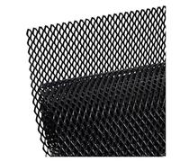 Calandre Radiateur Grille Pare-choc Aluminium Voiture Course Filet Ventilation Réglage Noir Argent Protection Universelle Maison Bricolage 100x33cm Grille Calandre(BK Diamond 6x12MM)