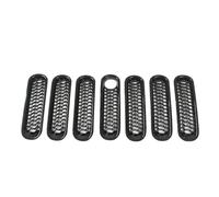 Calandre Radiateur Kit D'inserts De Calandre Avant Proéminents Grille De Protection En Nid D'abeille Avec Trou De Verrouillage Pour Jeep Pour Wrangler JK 2007-2017 OQRDVVTT