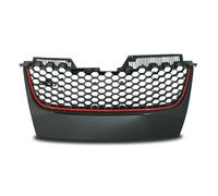 Calandre sans Emblème, Grille en Noir Avec Rouge Frontière Convient pour