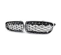 Calandre Sport À Double Lamelles Pour Pare-choc Avant Diamanté Pour Série 3 F30 F31 F35 2011 2012 2013 2014 2015 2016 2017 2018 Calandre Avant Voiture(Sliver)