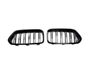 Calandre sport double barre pour BMW X2 F39 17-23 Noir brillant