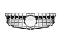 Calandre supérieure de style GTR compatible avec Mercedes Benz Classe GLK X204 2013-2015 GLK250 GLK300 GLK350 Grilles de course Black Diamonds(GT-Chrome Black)