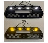 Calandre Supérieure En Nid D'abeille Ambre LED Couverture Masque Pare-choc Avant Pour TACOMA 2016 2017 2018 2019 2020 2021 Pare Chocs Avant Grille Calandre