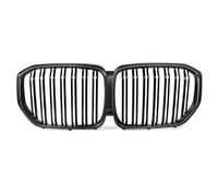 Calandres avant auto Pour BMW Pour X5 Série G05 2020-2023 Véritable Fibre Carbone Sèche Voiture Capot Calandre Noir Brillant Remplacement(Double Slat)