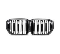 Calandres avant auto Pour BMW Pour X5 Série G05 LCI 2024-IN Véritable Grilles Course Fibre Carbone Sèche Pare-chocs Avant Calandre Capot Rein(Double Slat)
