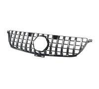 Calandres avant Calandre Avant Chromée GT R Noire Pour Mercedes Pour Benz W166 ML-CLASS Facelift 2012 - 2015 De Course Sans Trou Caméra radiateur auto