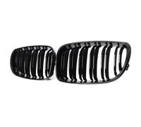 Calandres avant Calandre Avant Style Racing Noire Brillante À Double Lamelles Pour BMW E81 E87 E82 E88 128i 130i 135i 2007-2011 radiateur auto(2008-2011)
