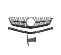 Calandres avant Calandre De Course Pour Mercedes Pour Benz W204 Classe C C63 Pour AMG 2008-2011 Grille Maille Capot Pare-chocs Supérieur Voiture Avec Barre Cadre calandre avant