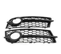 Calandres avant Calandre De Phare Antibrouillard Hexagonal En Maille Nid D'abeille Pour TT 8J Couvercle Pare-choc Avant Automobile Extérieur 8J0807682 8J0807681 radiateur auto(Noir brillant)