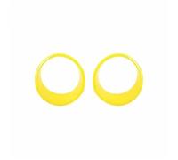 Calandres avant Couverture De Décoration Calandre Phare Avant Extérieur Voiture Pour Jeep Pour Wrangler JL Pour Gladiator JT 2024 2025 Grille de calandre(Lamp yellow)