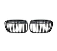 Calandres Avant De Radiateur Auto Pour X1 Pour F48 Pour F49 16-19 Grilles À Double Lamelles Noires Brillantes Accessoires Grille Pare-chocs Avant Voiture Calandre Avant Voiture
