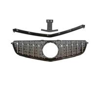 Calandres avant Grille De Pare-chocs D'entrée Avant Mise À Niveau Voiture Calandre Course GT Facelift Pour Mercedes Pour Benz W204 Classe C C63 Pour AMG 2012-2014 radiateur auto(Argent)