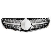Calandres avant Grille D'entrée Avant Pare-chocs Centrale Maille Accessoires De Réglage Style Pour Mercedes Pour Benz E Coupé W207 C207 A207 2009-2016 radiateur auto(09-12 Diamond Silver)