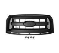 Calandres avant Grilles Modifiées De Calandre Avant FL3Z8200DA, FL3Z8200AA 2015-2017 Pour Ford Supérieure Pare-chocs Radiateur En Filet Anti-insectes Grille Calandre(Matte Black)